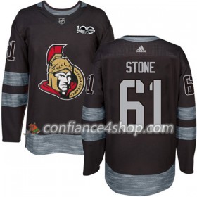 Adidas Maillot de Hockey Ottawa Senators Mark Stone 61 1917-2017 100th Anniversary Noir Authentic - Homme